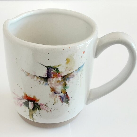 Demdaco Dean Crouser Stoneware Watercolor Hummingbird Mug. Pee Wee Collection - Picture 6 of 6